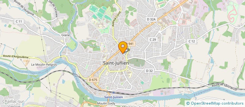 localisation de l'entreprise PANSEMENTS ET COMPAGNIE  SAINT-JUNIEN