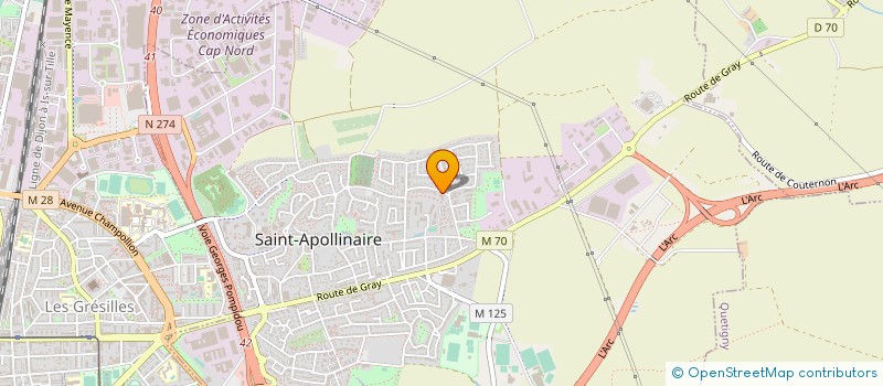 localisation de l'entreprise PANT à SAINT-APOLLINAIRE