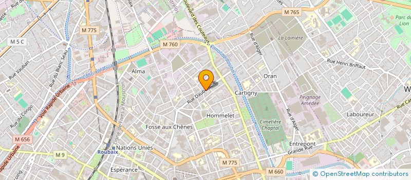 localisation de l'entreprise PANT'S SA à ROUBAIX