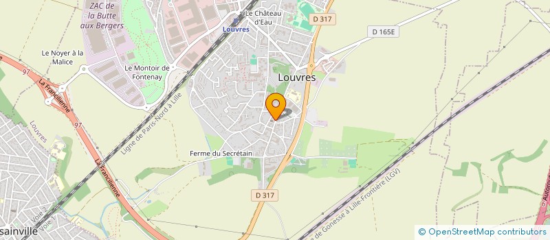 localisation de l'entreprise PANTA REI MUSIC à LOUVRES