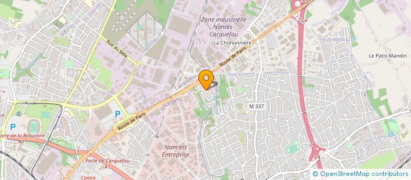 localisation de l'entreprise PANTACOM à NANTES