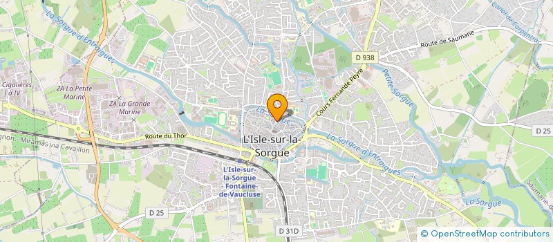localisation de l'entreprise PANTAGEORGES  L'ISLE-SUR-LA-SORGUE