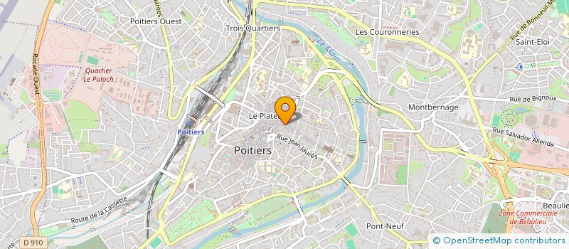 localisation de l'entreprise PANTAGRUELLES  POITIERS