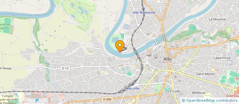 localisation de l'entreprise PANTAINE-CABROLIER à ALBI