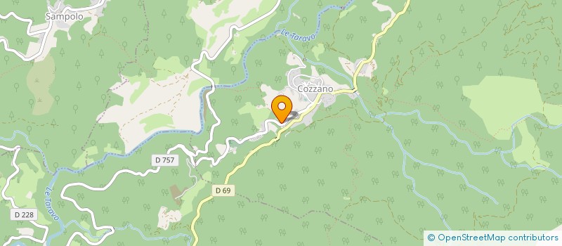 localisation de l'entreprise PANTALACCI à COZZANO