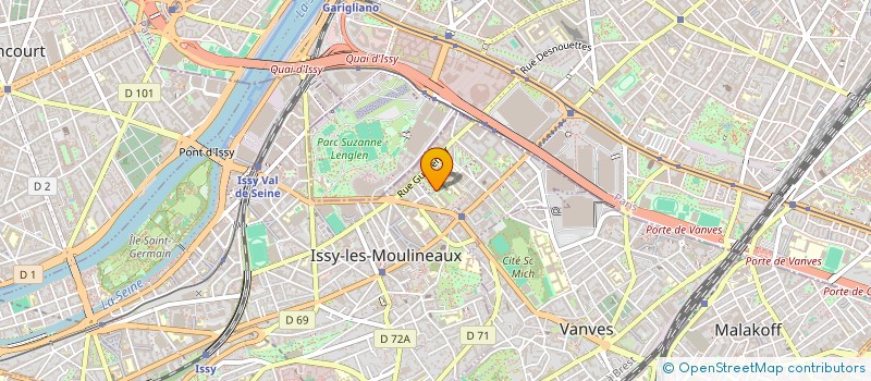 localisation de l'entreprise PANTANU X2 à ISSY-LES-MOULINEAUX