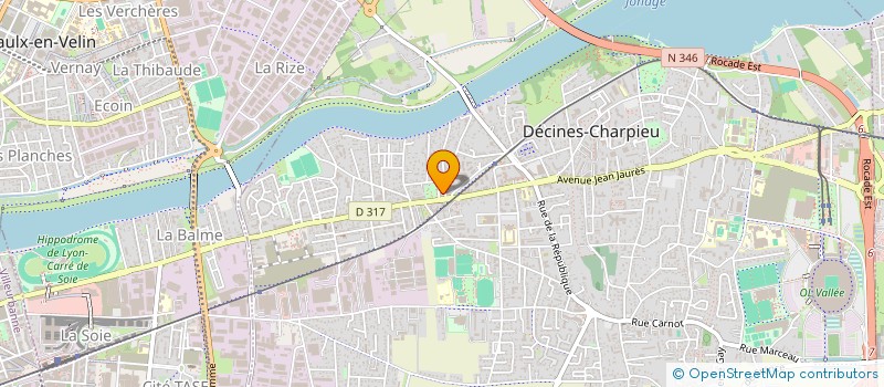 localisation de l'entreprise PANTARIA  DECINES-CHARPIEU