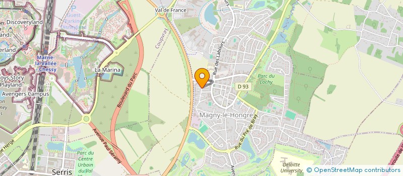 localisation de l'entreprise PANTEK AIRSYS à MAGNY-LE-HONGRE