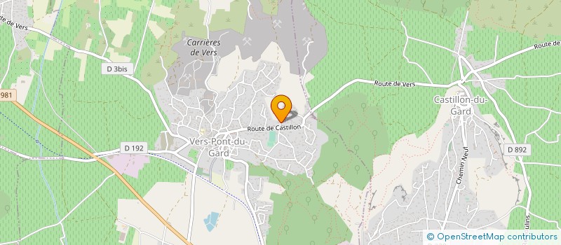 localisation de l'entreprise PANTEL & MOLINES  VERS-PONT-DU-GARD