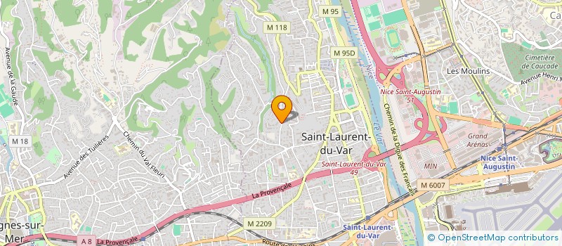 localisation de l'entreprise PANTHEA à SAINT-LAURENT-DU-VAR