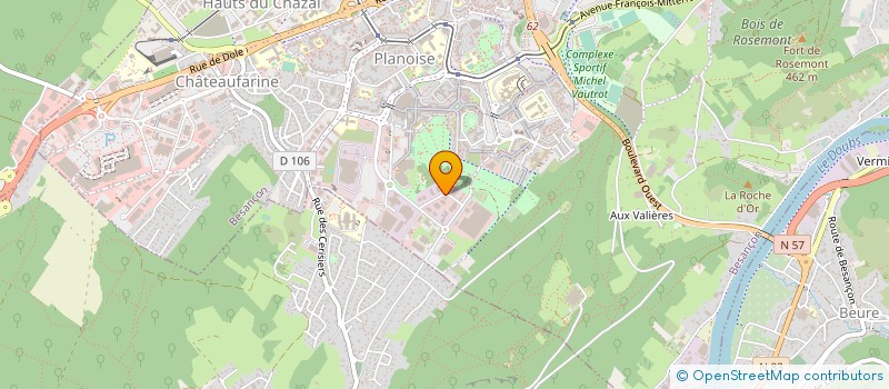 localisation de l'entreprise PANTHEON INVEST à BESANCON