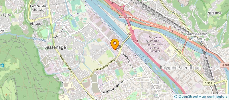 localisation de l'entreprise PANTHER'S CLUB  SASSENAGE