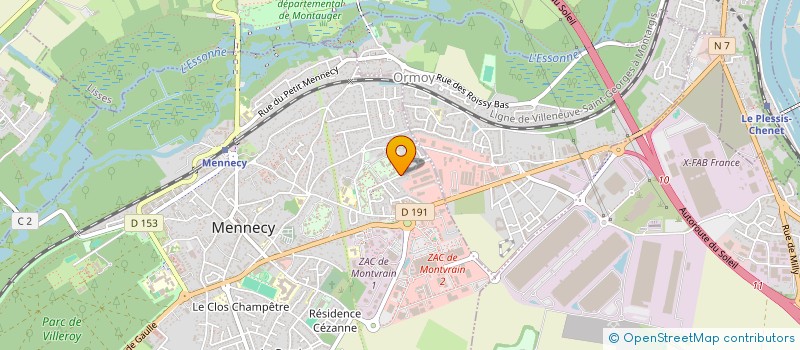 localisation de l'entreprise PANTHERE SERVICES à MENNECY