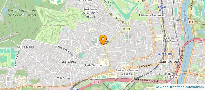 localisation de l'entreprise PANTHERYS à GARCHES