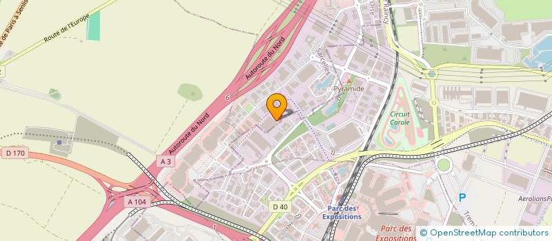 localisation de l'entreprise PANTIN 97  ROISSY-EN-FRANCE