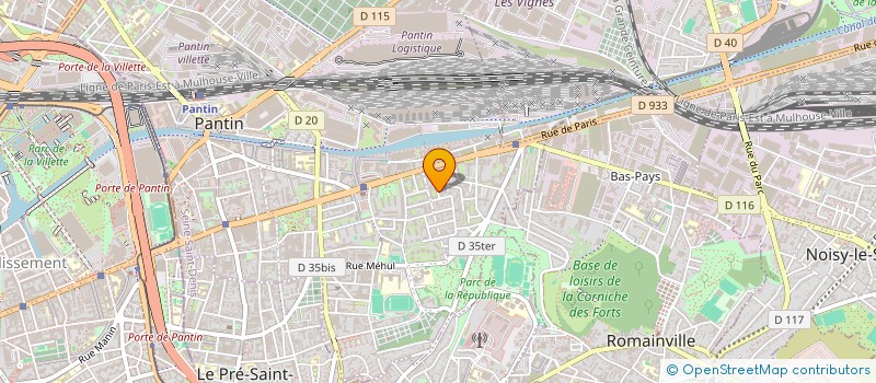 localisation de l'entreprise PANTIN COURSES SERVICES à PANTIN