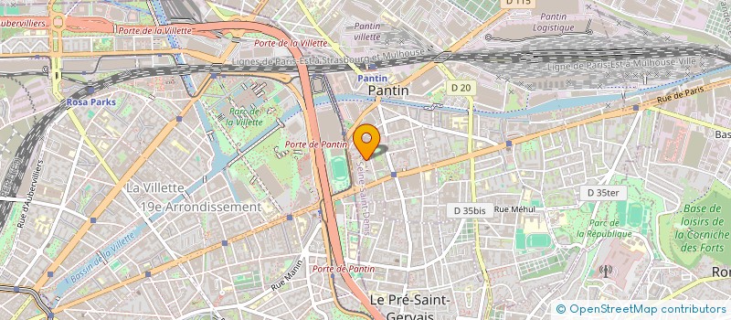 localisation de l'entreprise PANTIN MUAY THAI  PANTIN