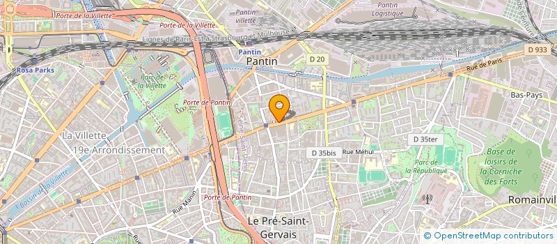 localisation de l'entreprise PANTIN SERVICES à PANTIN