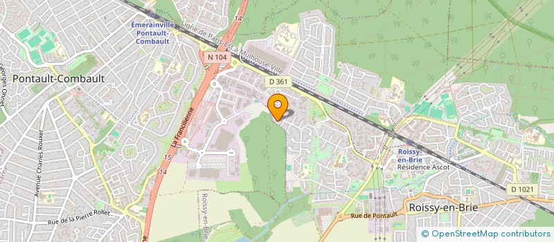 localisation de l'entreprise PANTIN WING TSUN ACADEMIE  (P.W.T.A)  ROISSY-EN-BRIE