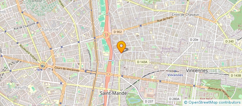 localisation de l'entreprise PANTOME  MONTREUIL