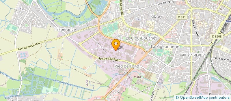 localisation de l'entreprise PANTOMECA à NIORT