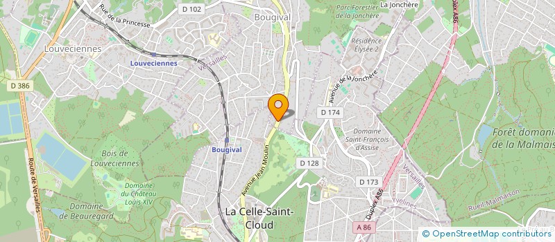 localisation de l'entreprise PANUOZZO  BOUGIVAL