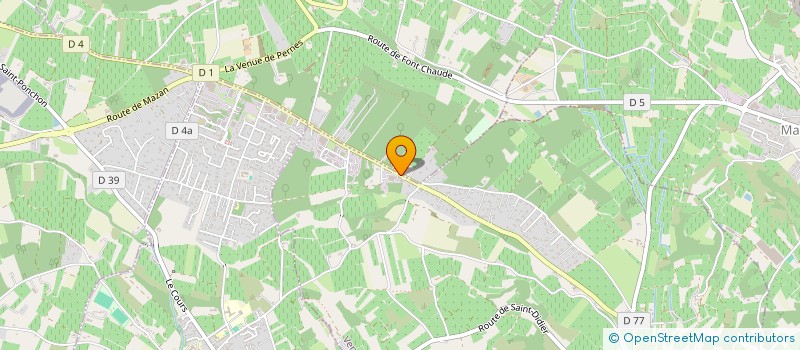 localisation de l'entreprise PANZA  VENASQUE