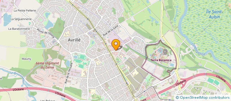 localisation de l'entreprise PAO 2000  AVRILLE