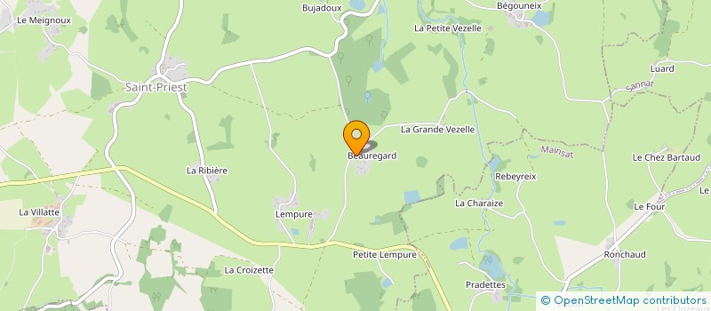 localisation de l'entreprise PAO à EVAUX-LES-BAINS