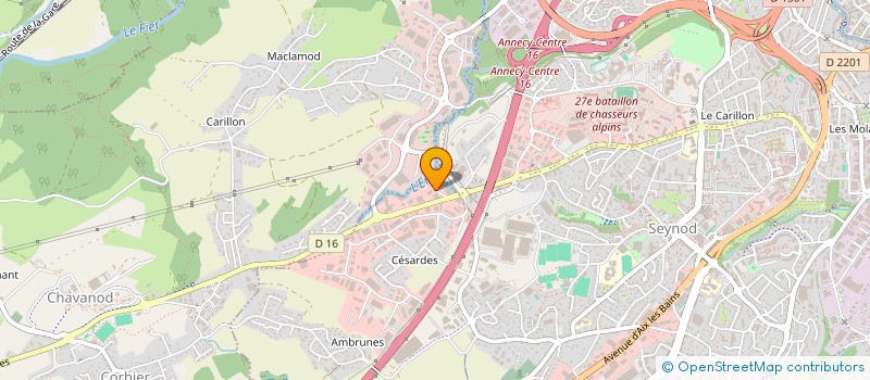localisation de l'entreprise PAO METAL à ANNECY