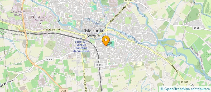 localisation de l'entreprise PAO ROSA SARL à L'ISLE-SUR-LA-SORGUE