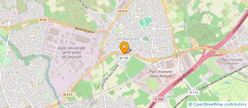 localisation de l'entreprise PAOBRI à VENDARGUES