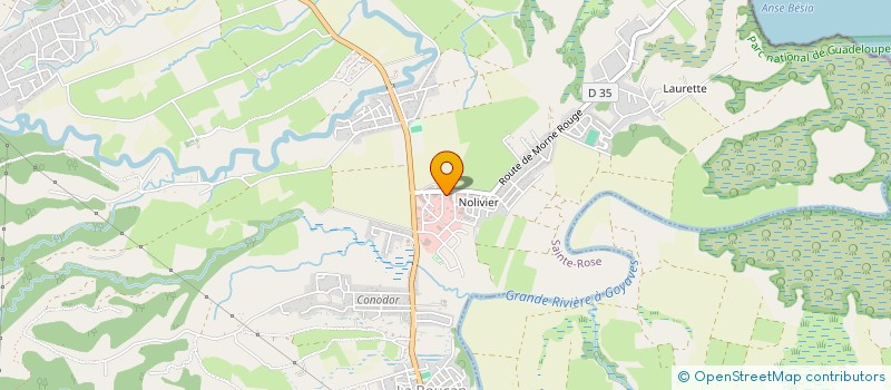 localisation de l'entreprise PAOLA ESTHETIQUE SARL à SAINTE-ROSE