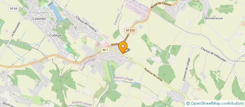 localisation de l'entreprise PAOLI  DREMIL-LAFAGE