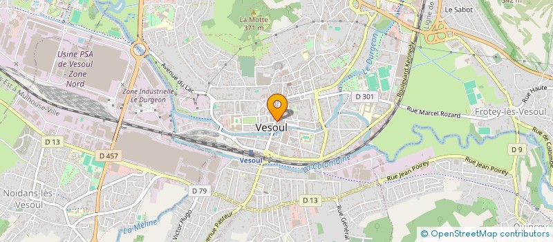 localisation de l'entreprise PAOLI & ASSOCIES à VESOUL