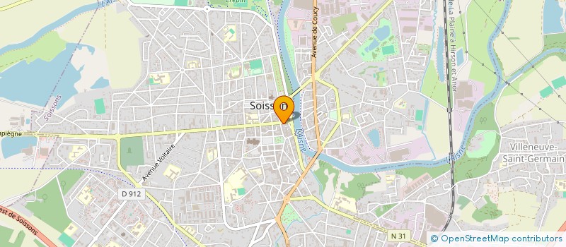 localisation de l'entreprise PAOLINI AGATHE à SOISSONS
