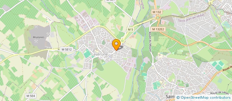 localisation de l'entreprise PAOLINI MARTINEZ PLAQUISTES  LAVERUNE