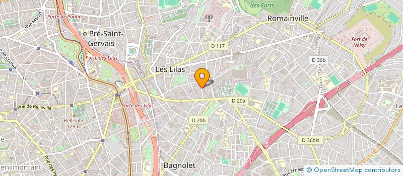 localisation de l'entreprise PAOLINO & CO à BAGNOLET