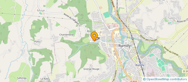 localisation de l'entreprise PAOLINO PANE E VINO  RUMILLY