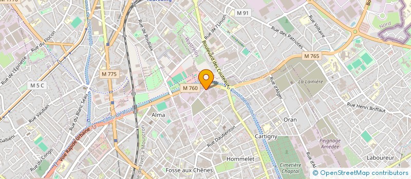 localisation de l'entreprise PAOLO  ROUBAIX