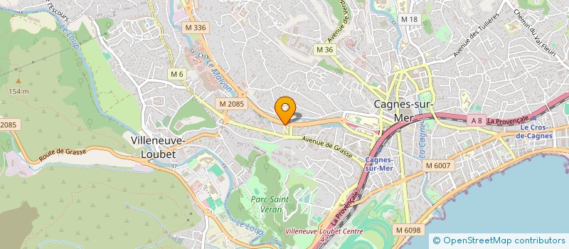 localisation de l'entreprise PAOMIA à CAGNES-SUR-MER