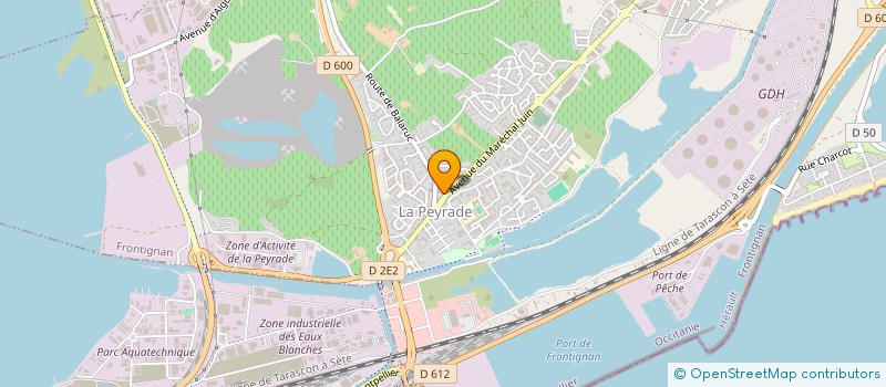 localisation de l'entreprise PAONA à FRONTIGNAN