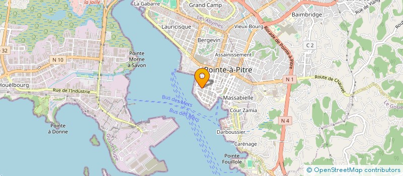 localisation de l'entreprise PAONDOR à POINTE A PITRE