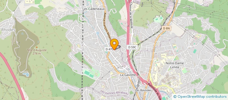 localisation de l'entreprise PAONE BERTIER à LES PENNES-MIRABEAU