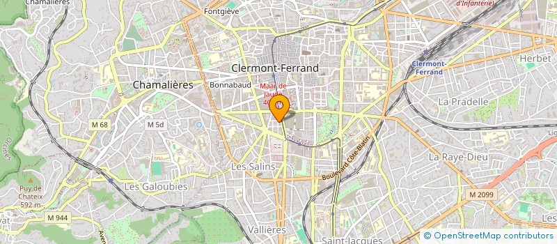 localisation de l'entreprise PAONS  CLERMONT-FERRAND