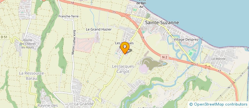 localisation de l'entreprise PAONS BLANCS à SAINTE-SUZANNE