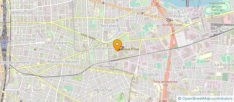 localisation de l'entreprise PAOS-LOSA  VILLEURBANNE