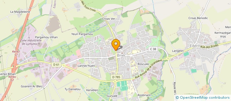 localisation de l'entreprise PAOTRED BRIEC  BRIEC