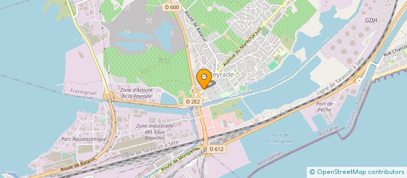 localisation de l'entreprise PAOU à FRONTIGNAN