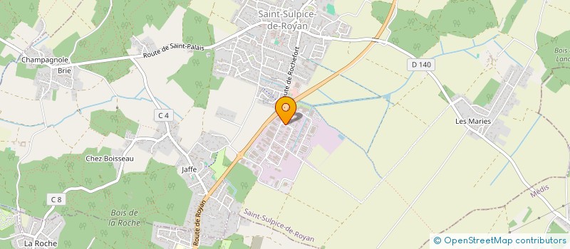 localisation de l'entreprise PAOUS  SAINT-SULPICE-DE-ROYAN